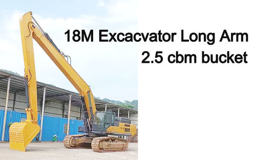 mais recente caso da empresa sobre Excavadora de 18 m de braço comprido com balde de descarga de 2,5 cbm