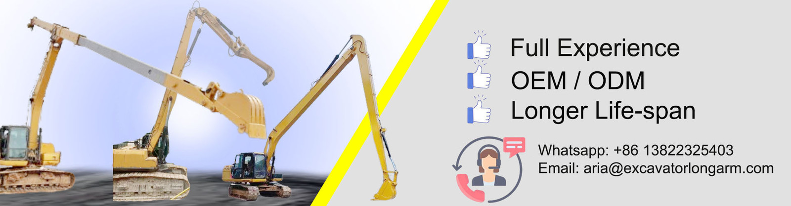 Excavadora de manipulação de materiais