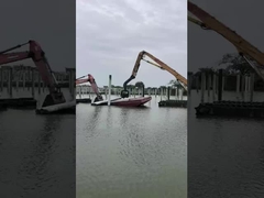 Escavação em pilha braço pilha boom escavadora de longo alcance braço braço longo longo boom para gato hitachi