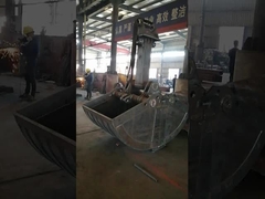 Excavadora de braço longo com balde