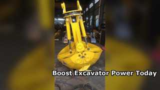 Escavadeira Clamshell Bucket Escavadeira Garra Escavadeira