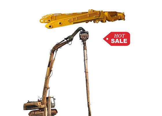 qualidade  24M High Pile Height Excavator Piling Arm Long Reach For Cat Hitachi Komatsu fábrica