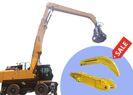 Qualidade  Custom Material Handler Excavator Boom Arm For Grabbing Steel fábrica