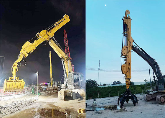 Excavadora 25m Telescópica Braço de Carapaça Escavação Fundamento Poço Com Balde de Clamshell