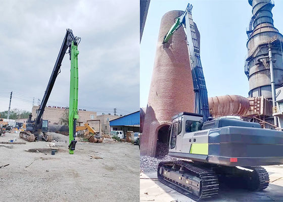 Q355B Q690D Demolição Boom de longo alcance 20m 30m para escavadeira de alto alcance