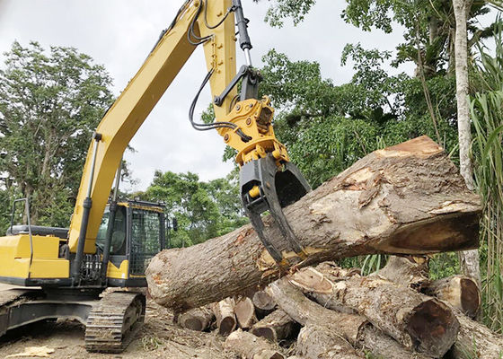 Excavadora multifuncional Agarração de rocha hidráulica Q355B Agarração de tronco de escavadeira