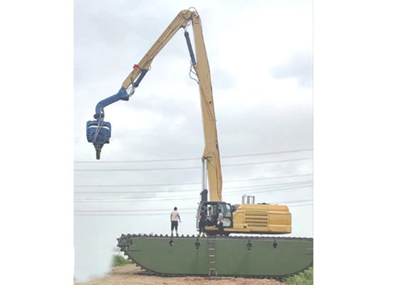 Instalação de empilhadeira de escavadeira personalizada para obras de construção