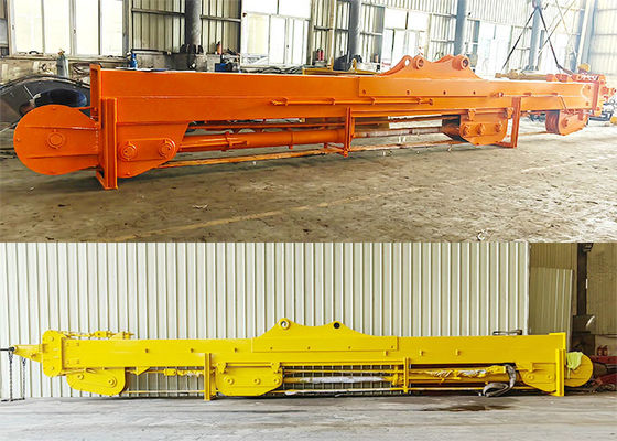 0.4-2.5cbm Excavator Attachment Braço Telescópico Hidráulico Com Agarra Clamshell