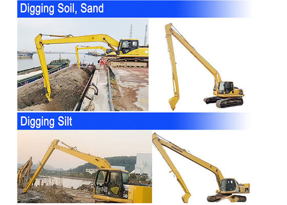 0.4 Cbm Excavador Boom de Longo Alcance Com Shaogang Q355B cilindro de balde