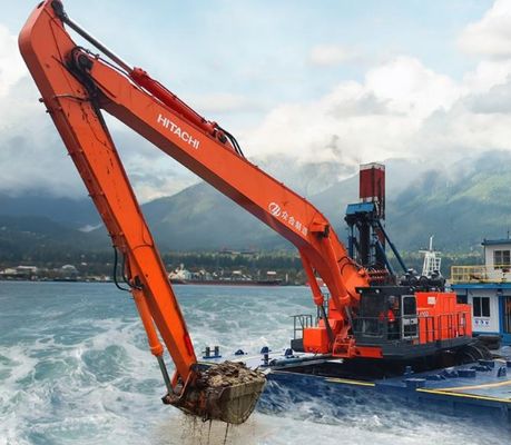 Excavadora de 22 m de longo alcance Limpeza do leito do rio Excavadora de dragagem de longo braço