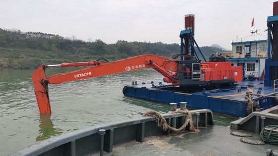 Excavadora de 22 m de longo alcance Limpeza do leito do rio Excavadora de dragagem de longo braço