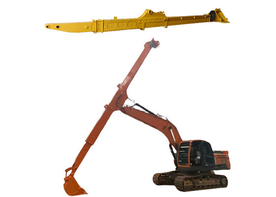 Q690D HG785 Excavadora de longo alcance Braço telescópico com poço de fundação de escavação de balde