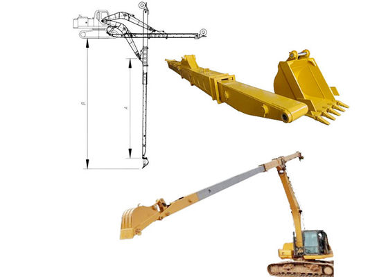 Q690D HG785 Excavadora Telescópica Boom Long Reach Boom Com 16m Profundidade de Escavação