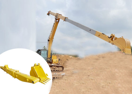 Q690D HG785 Excavadora de longo alcance Braço telescópico com poço de fundação de escavação de balde