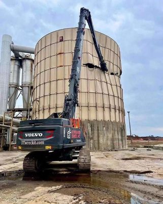 Três partes Telescópica Boom de demolição, Q355B Q690D Demolição Excavator Braço