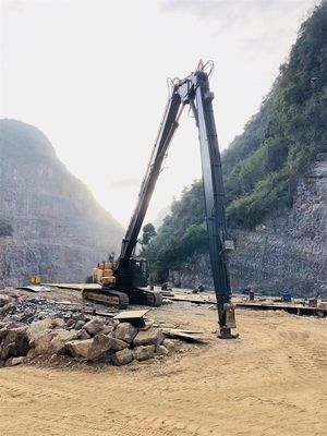 Três partes Telescópica Boom de demolição, Q355B Q690D Demolição Excavator Braço