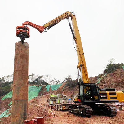 Excavadora de longo alcance de pilha de braço motriz de pilha hidráulica para construção