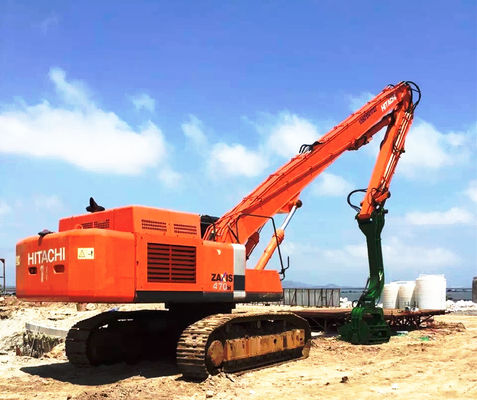 Excavadora de longo alcance Vibração de pilhas braço de condução para soluções de construção de pilhas