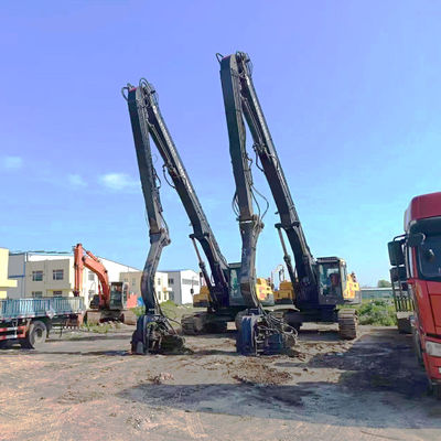 Excavadora de longo alcance Vibração de pilhas braço de condução para soluções de construção de pilhas