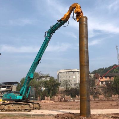 OEM Excavator Pile Driving Boom Arm vibratório de pilha martelo