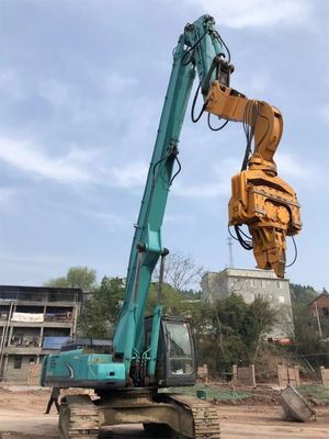 OEM Excavator Pile Driving Boom Arm vibratório de pilha martelo
