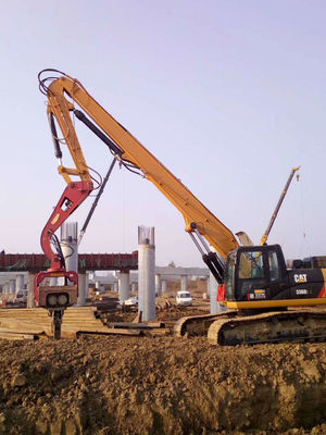Excavadora de 20-85 toneladas de longo alcance braço hidráulico de empilhamento para perfuração profunda de fundações
