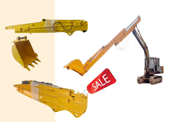 Excavadora hidráulica de braço longo Boom telescópico deslizante para gato Hitachi Komatsu