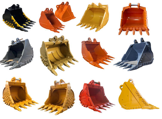 ODM OEM Heavy Duty 1 Cbm Rock Bucket para Máquinas de Construção Excavadora de Escavação Compatível com CAT320 PC200 ZX200
