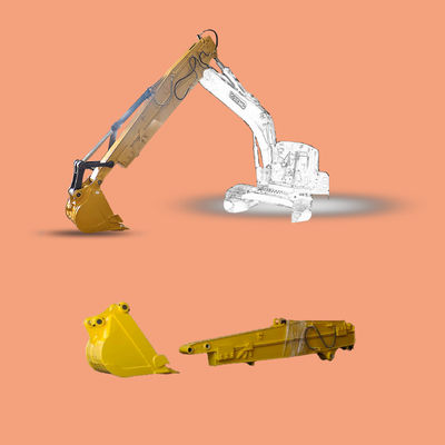 Q355B Excavadora Telescópica Boom Dipper Arm Long Reach resistente ao desgaste