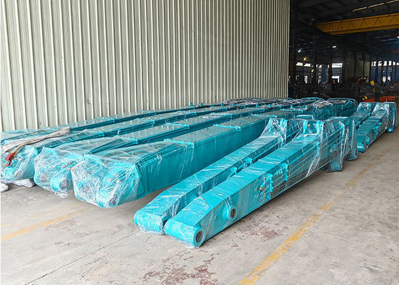 Carga pesada 13.5-18m Excavator Piling Arm Boom para 30-50 toneladas Excavator Sheet Pile Driving Attachment Q355B Q690D Personalizado