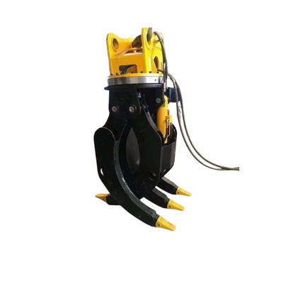 Garra Hidráulica com Ângulo de Rotação de 360 Graus Laranja para Menos Manutenção e Manuseio