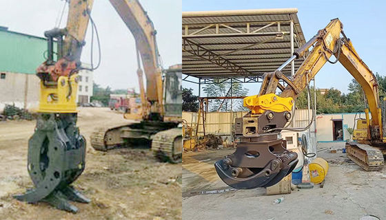 OEM Grelha giratória hidráulica para escavadeira de 1-55 toneladas