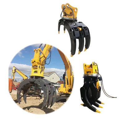 Serviços OEM Fornecidos Garra Hidráulica com Rotação de 360 Graus e 2 Cilindros