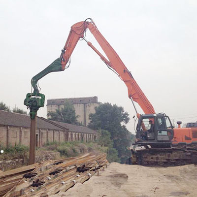 Excavadoras de longo alcance para obras de construção