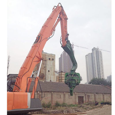 Excavadoras de longo alcance para obras de construção