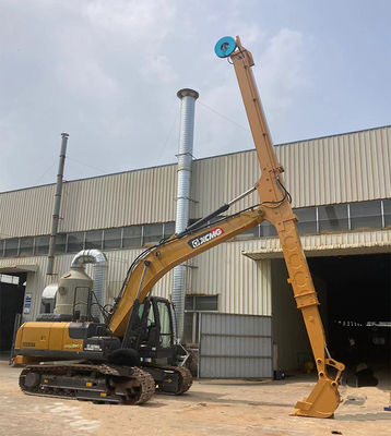 Projeto de longo alcance Excavador Braço telescópico com balde padrão Clamshell balde
