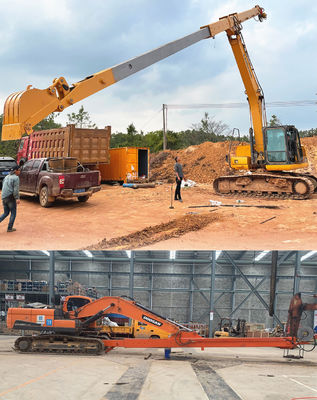 Excavadora de braço telescópico de duas secções de trabalho pesado