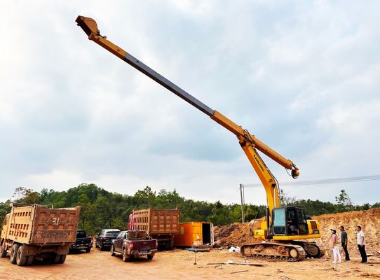 14m 16m Excavador braço telescópico com balde padrão balde clamshell