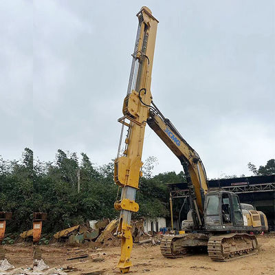 Boom deslizante para escavadeira três secções de escavação profundidade alcançar 20m 25m
