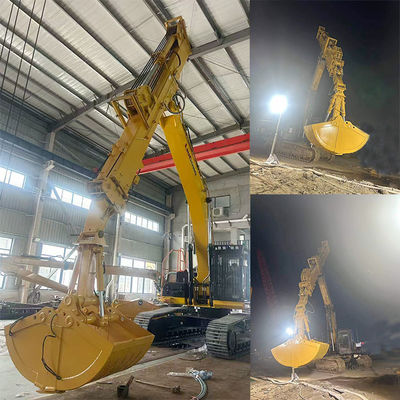 Excavadora braço telescópico com agarrador e longo alcance usar melhor material