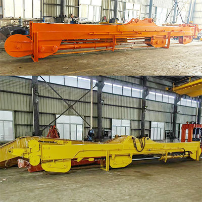Boom deslizante para escavadeira três secções de escavação profundidade alcançar 20m 25m