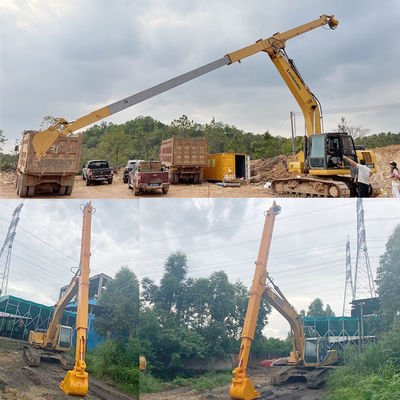 Cat Hitachi Excavator Braço Telescópico Para Escavação Casa Fundação Escavação Mais Profunda