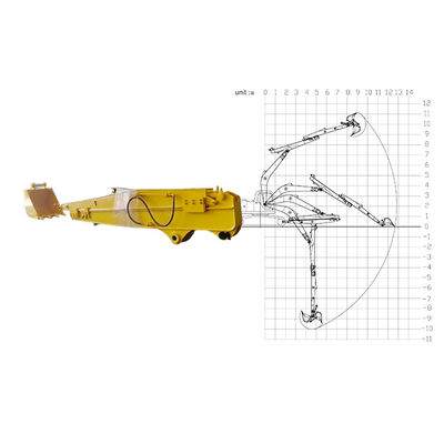 Excavadora braço deslizante para cavar mais fundo para gato Hitachi Komatsu Kato