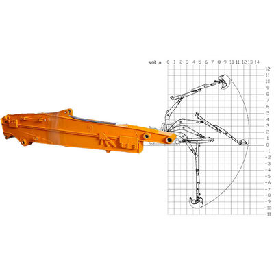 Shaogang Q355B Excavador Braço Telescópico Com Balde Padrão Melhor Rendimento Telescópico de Soldadura