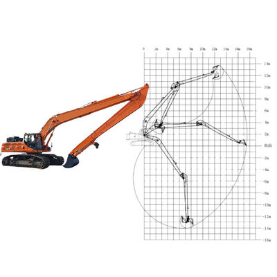 Excavadora Hitachi de longo alcance Boom Arm Boom Excavadora para longo alcance