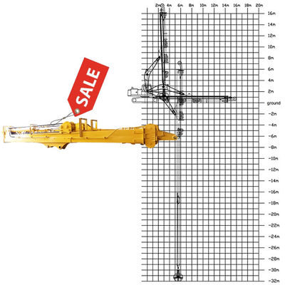 Excavadora Telescópica Braço Boom Com Clamshell Bucket Grapple Para Escavação de Silt