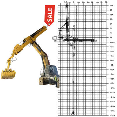 Excavadora com Telescópica Boom BS900E Melhor Soldagem Dig House Fundação