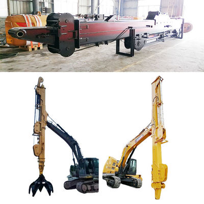 Excavadora Telescópica Braço Boom Com Clamshell Bucket Grapple Para Escavação de Silt