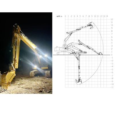Excavadora Braço telescópico para Excavadora para Hitachi Komatsu Sany Long Reach