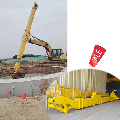 Escavadeira com lança telescópica Profundidade de escavação da lança telescópica 12m 14m 16m